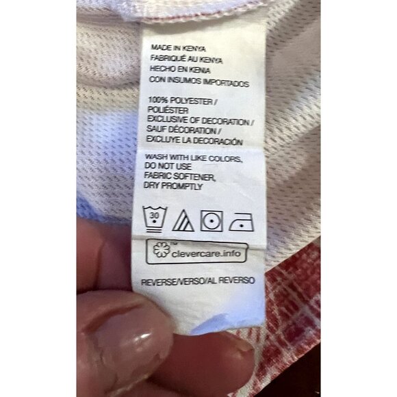 Izod Saltwater Relaxed Classics men's light red short sleeve button up shirt XL - Picture 7 of 8